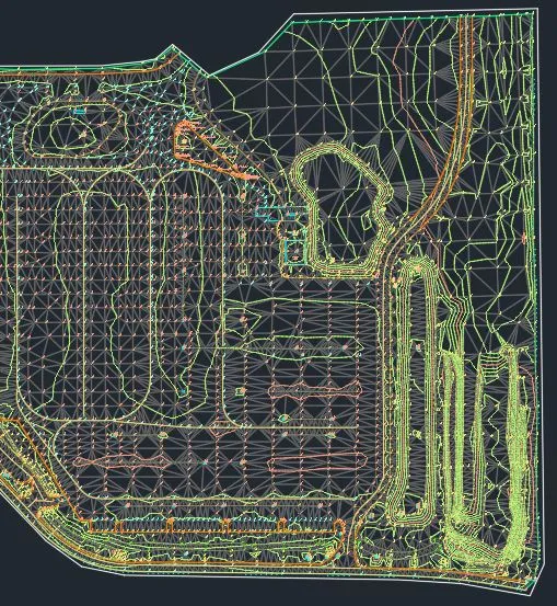 Color parcel mapping linework