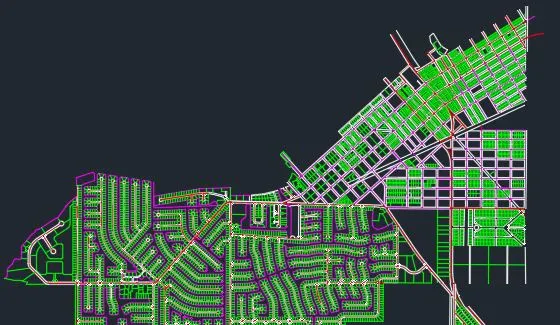 Detailed survey and subdivision plan drawing